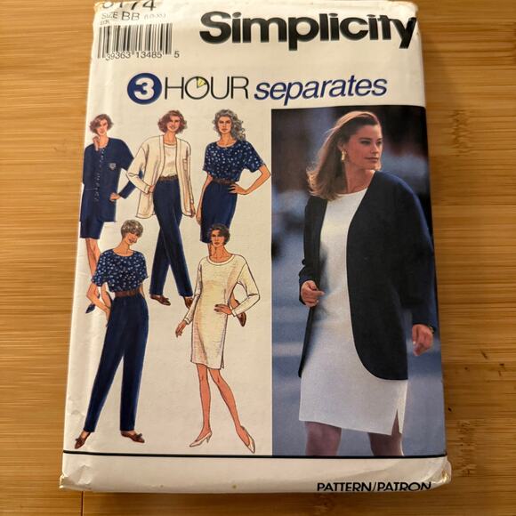 Vintage 1992 Simplicity Womens pattern 8174 Size large- XL uncut - Picture 1 of 6